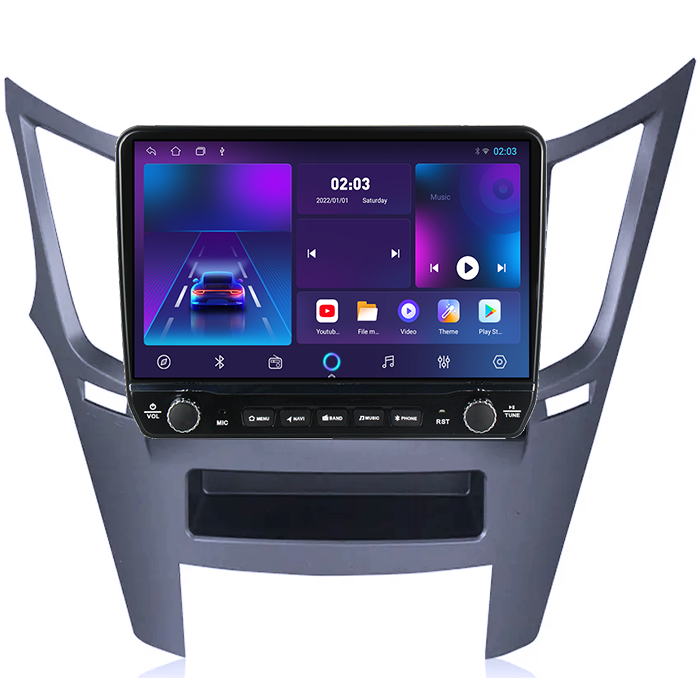 Navigatie dedicata Subaru Legacy Outback 2009-2014 Tesla cu butoane rotative model 2024, 4GB RAM 64GB ROM, Procesor Quadcore, Android 14, Display QLED 10", DSP, Carplay&Android Auto [5]