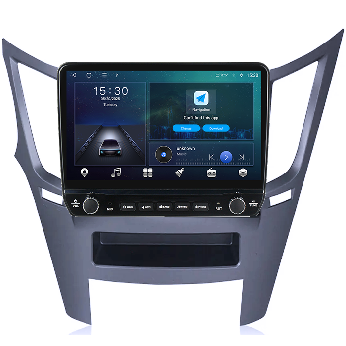 Navigatie dedicata Subaru Legacy Outback 2009-2014 Tesla cu butoane rotative model 2024, 4GB RAM 64GB ROM, Procesor Quadcore, Android 14, Display QLED 10", DSP, Carplay&Android Auto [6]