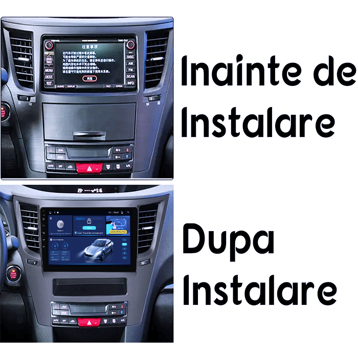 Navigatie dedicata Subaru Legacy Outback 2009-2014, 4GB RAM 64GB ROM, Octacore, Android 14, Display QLED 1K 9", Carplay&Android Auto, SIM 4G, Ventilator Activ [4]