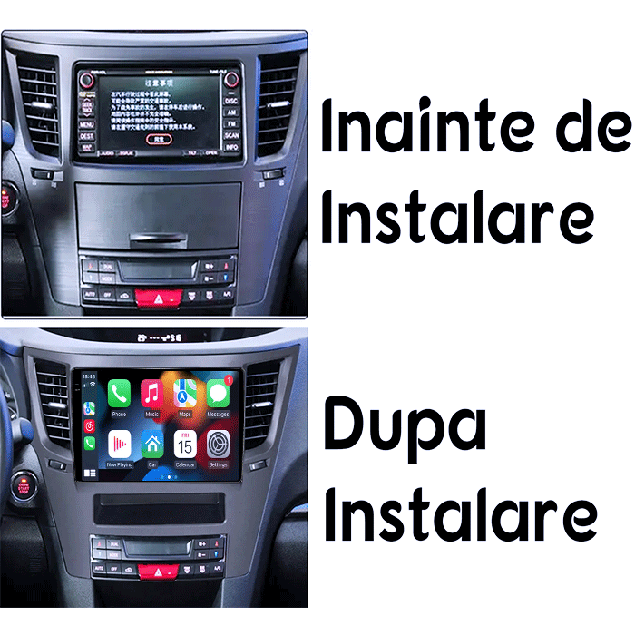 Navigatie dedicata Subaru Legacy Outback 2009-2014, 4GB RAM 64GB ROM, Procesor Qualcomm Octacore, Android 14, Rezolutie 2K, Display QLED 9", DSP, Carplay&Android Auto, SIM 4G [6]