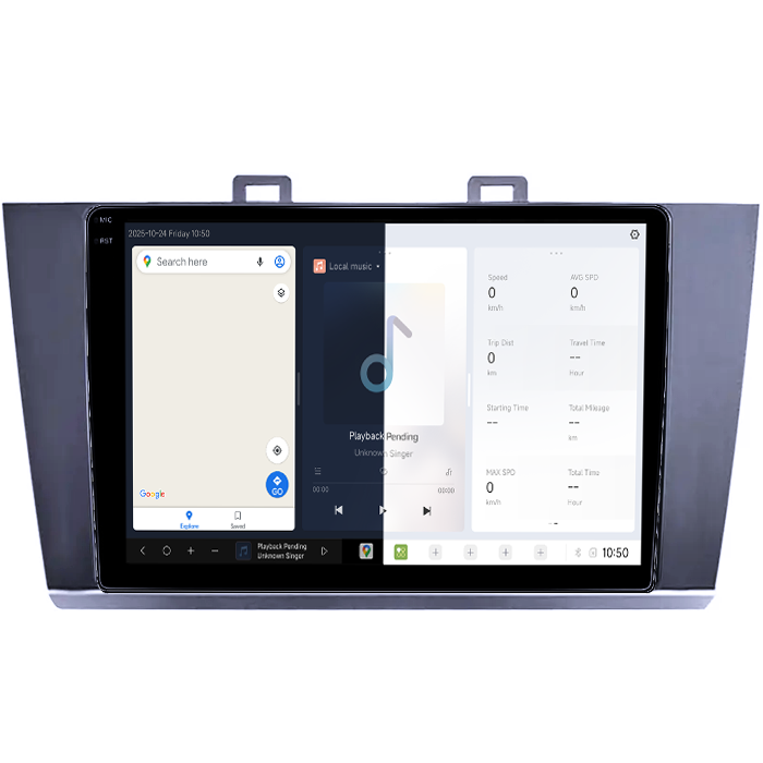 Navigatie dedicata Subaru Legacy Outback 2015-2018, DUDU3, 4GB RAM 64GB ROM, Octacore, Platforma 8581, Android, Display QLED 9", DSP, Carplay&AndroidAuto [2]