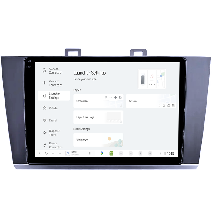 Navigatie dedicata Subaru Legacy Outback 2015-2018, DUDU3, 4GB RAM 64GB ROM, Octacore, Platforma 8581, Android, Display QLED 9", DSP, Carplay&AndroidAuto [5]