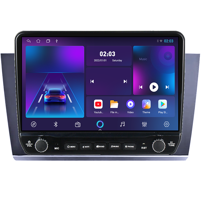 Navigatie dedicata Subaru Legacy Outback 2015-2018 Tesla cu butoane rotative model 2024, 4GB RAM 64GB ROM, Procesor Quadcore, Android 14, Display QLED 10", DSP, Carplay&Android Auto [5]