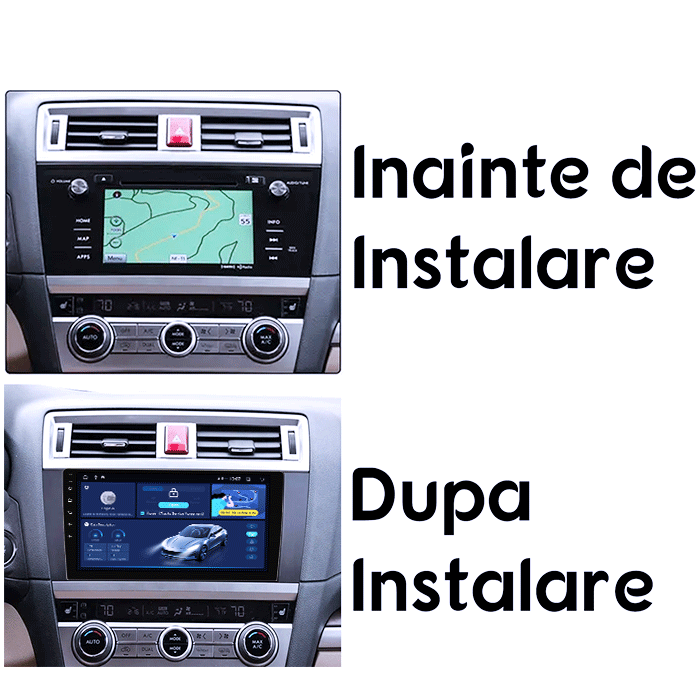 Navigatie dedicata Subaru Legacy Outback 2015-2018, 4GB RAM 64GB ROM, Quad Core, Display 9" QLED  Carplay, Android 14, Bluetooth, Magazin Play, Suport Camere AHD [5]