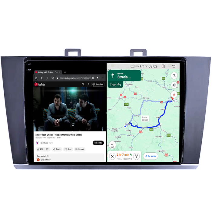 Navigatie dedicata Subaru Legacy Outback 2015-2018, 4GB RAM 64GB ROM, Quad Core, Display 9" QLED  Carplay, Android 14, Bluetooth, Magazin Play, Suport Camere AHD [4]