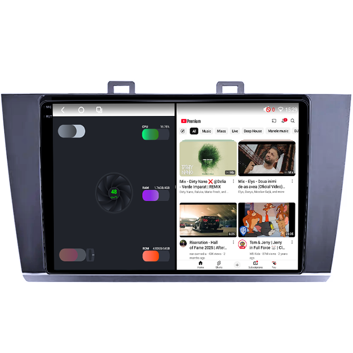 Navigatie dedicata Subaru Legacy Outback 2015-2018, 4GB RAM 64GB ROM, Procesor Qualcomm Octacore, Android 14, Rezolutie 2K, Display QLED 9", DSP, Carplay&Android Auto, SIM 4G [4]