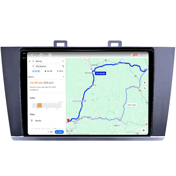Navigatie dedicata Subaru Legacy Outback 2015-2018, 8GB RAM 128GB ROM, Octacore, Platforma TS18, Android 14, Display QLED 9", Suporta camera 360", DSP, Carplay&Android Auto, SIM 4G, Ventilator Acti [2]