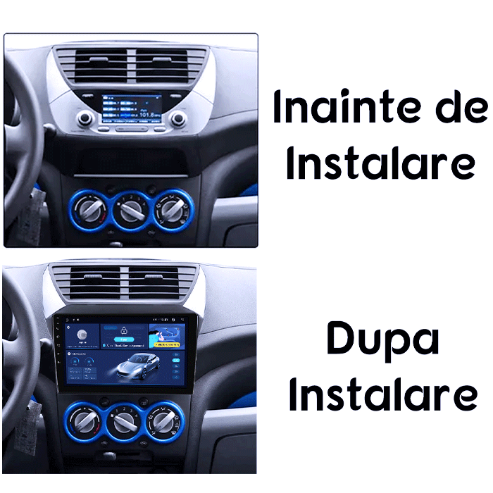 Navigatie dedicata Suzuki Alto 2009-2016, 4GB RAM 64GB ROM, Octacore, Android 14, Display QLED 1K 9", Carplay&Android Auto, SIM 4G, Ventilator Activ [5]