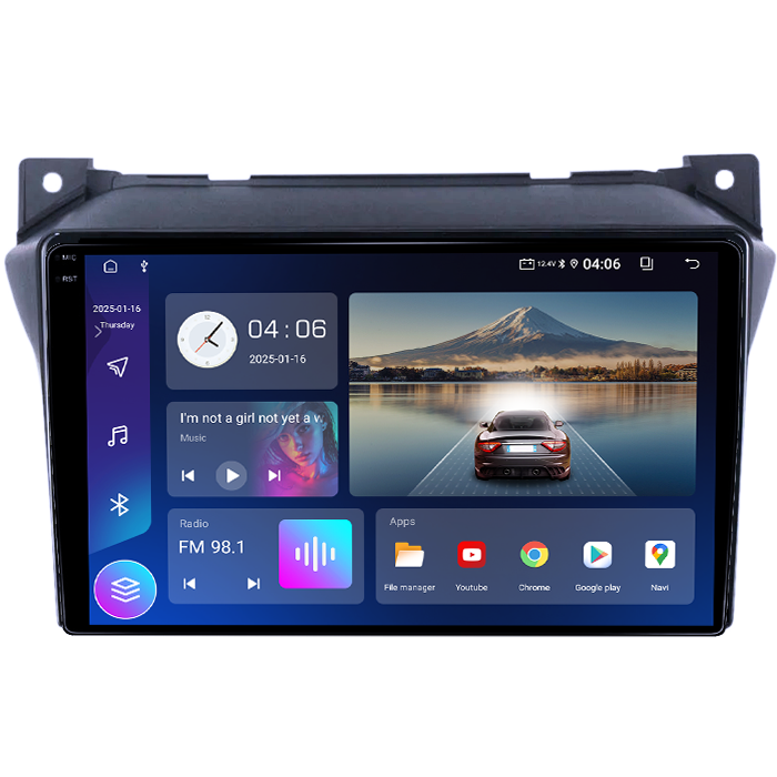 Navigatie dedicata Suzuki Alto 2009-2016, 4GB RAM 64GB ROM, Quad Core, Display 9" QLED 1K, Carplay, Android 14, Bluetooth, Magazin Play, Suport Camere AHD [4]