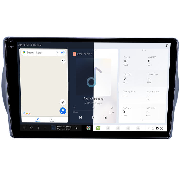 Navigatie dedicata Suzuki Alto 2013-, DUDU3, 4GB RAM 64GB ROM, Octacore, Platforma 8581, Android, Display QLED 9", DSP, Carplay&AndroidAuto [2]