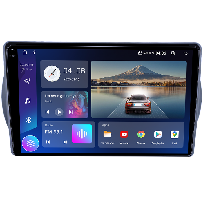 Navigatie dedicata Suzuki Alto 2013-, 4GB RAM 64GB ROM, Quad Core, Display 9" QLED 1K, Carplay, Android 14, Bluetooth, Magazin Play, Suport Camere AHD [1]