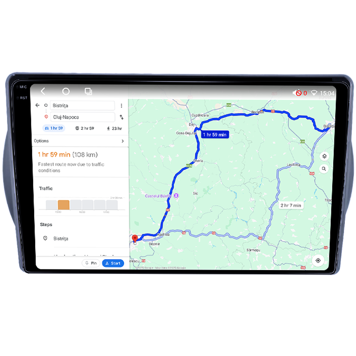 Navigatie dedicata Suzuki Alto 2013-, 8GB RAM 128GB ROM, Octacore, Platforma TS18, Android 14, Display QLED 9", Suporta camera 360", DSP, Carplay&Android Auto, SIM 4G, Ventilator Activ [3]