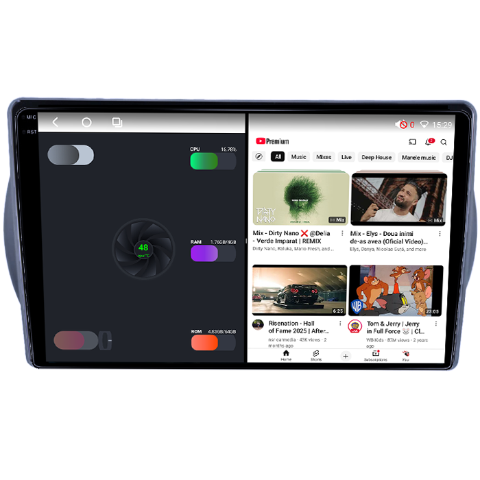 Navigatie dedicata Suzuki Alto 2013-, 8GB RAM 128GB ROM, Octacore, Platforma TS18, Android 14, Display QLED 9", Suporta camera 360", DSP, Carplay&Android Auto, SIM 4G, Ventilator Activ [2]