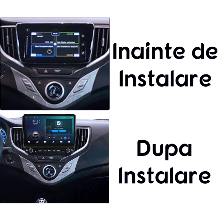 Navigatie dedicata Suzuki Baleno 2015-2018 Tesla cu butoane rotative model 2024, 4GB RAM 64GB ROM, Procesor Quadcore, Android 14, Display QLED 10", DSP, Carplay&Android Auto [7]