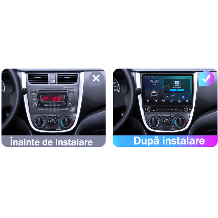 Navigatie dedicata Suzuki Celerio 2015-2018 Tesla cu butoane rotative model 2024, 4GB RAM 64GB ROM, Procesor Quadcore, Android 14, Display QLED 10", DSP, Carplay&Android Auto [6]