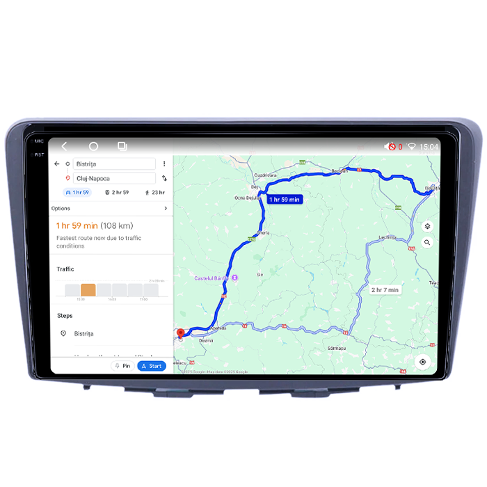 Navigatie dedicata Suzuki Baleno 2016-2018, 4GB RAM 64GB ROM, Octacore, Android 14, Display QLED 1K 9", Carplay&Android Auto, SIM 4G, Ventilator Activ [4]