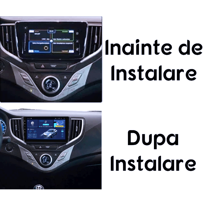 Navigatie dedicata Suzuki Baleno 2016-2018, 4GB RAM 64GB ROM, Octacore, Android 14, Display QLED 1K 9", Carplay&Android Auto, SIM 4G, Ventilator Activ [5]
