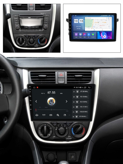 Navigatie dedicata Suzuki Celerio 2014+, 4 GB RAM 32 ROM, Android 13, Display QLED, 9", DSP, Carplay, Android Auto, Internet, Youtube , Waze , WI-FI , USB , Bluetooth [5]