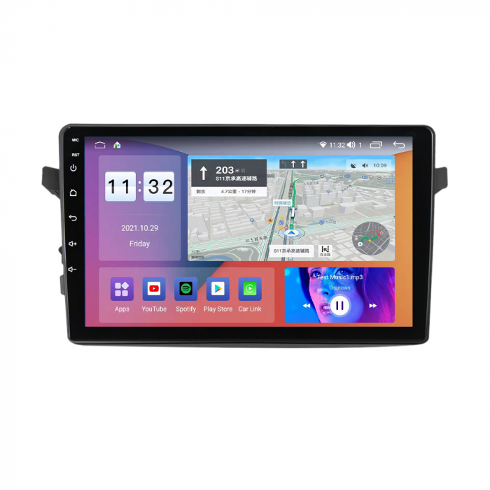 Navigatie dedicata Suzuki Celerio 2014+, 4 GB RAM 32 ROM, Android 13, Display QLED, 9", DSP, Carplay, Android Auto, Internet, Youtube , Waze , WI-FI , USB , Bluetooth [2]