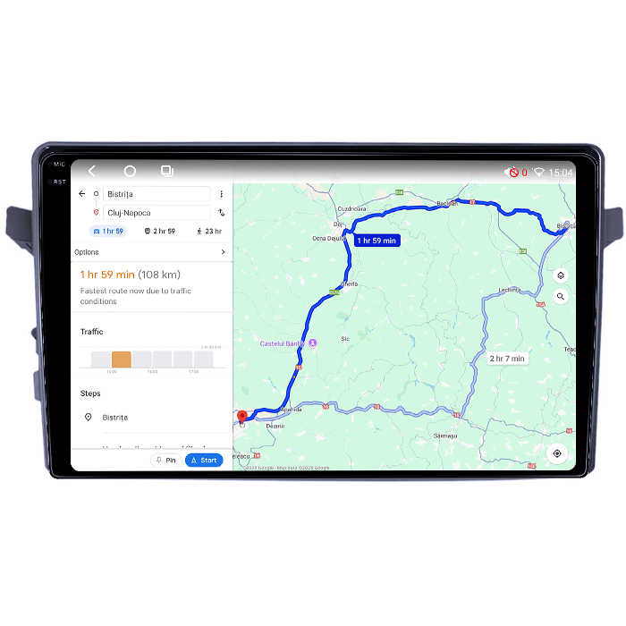 Navigatie dedicata Suzuki Celerio 2014+, 8GB RAM 128GB ROM, Octacore, Platforma TS18, Android 14, Display QLED 9", Suporta camera 360", DSP, Carplay&Android Auto, SIM 4G, Ventilator Activ [2]