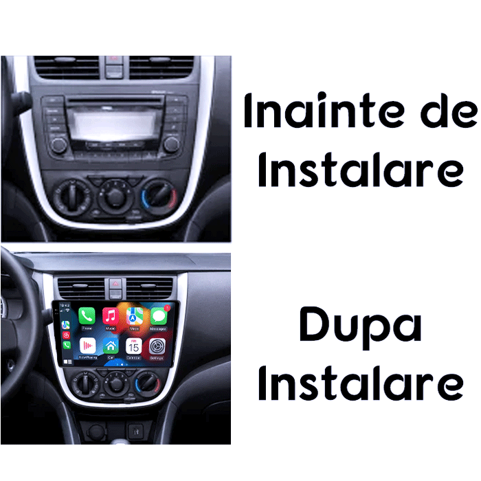 Navigatie dedicata Suzuki Celerio 2014+, 8GB RAM 128GB ROM, Octacore, Platforma TS18, Android 14, Display QLED 9", Suporta camera 360", DSP, Carplay&Android Auto, SIM 4G, Ventilator Activ [7]