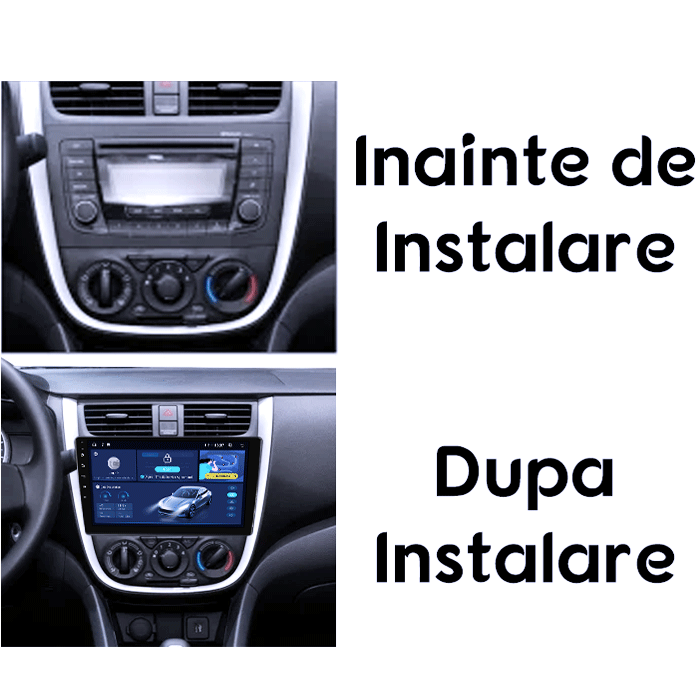 Navigatie dedicata Suzuki Celerio 2014+, 8GB RAM 128GB ROM, Octacore, Platforma TS18, Android 14, Display QLED 9", Suporta camera 360", DSP, Carplay&Android Auto, SIM 4G, Ventilator Activ [6]