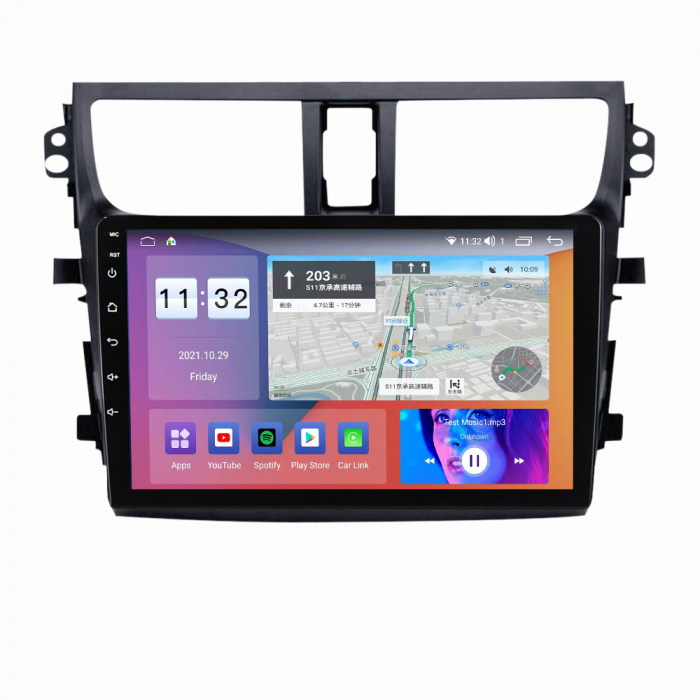 Navigatie dedicata Suzuki Celerio 2015-2018, 4GB RAM 64GB ROM, Octacore, Android 13, Display QLED 9", DSP, Carplay, Android Auto, Internet, Youtube, Waze, WIFI, Bluetooth [2]