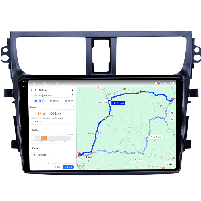 Navigatie dedicata Suzuki Celerio 2015-2018, 4GB RAM 64GB ROM, Octacore, Android 14, Display QLED 1K 9", Carplay&Android Auto, SIM 4G, Ventilator Activ [4]