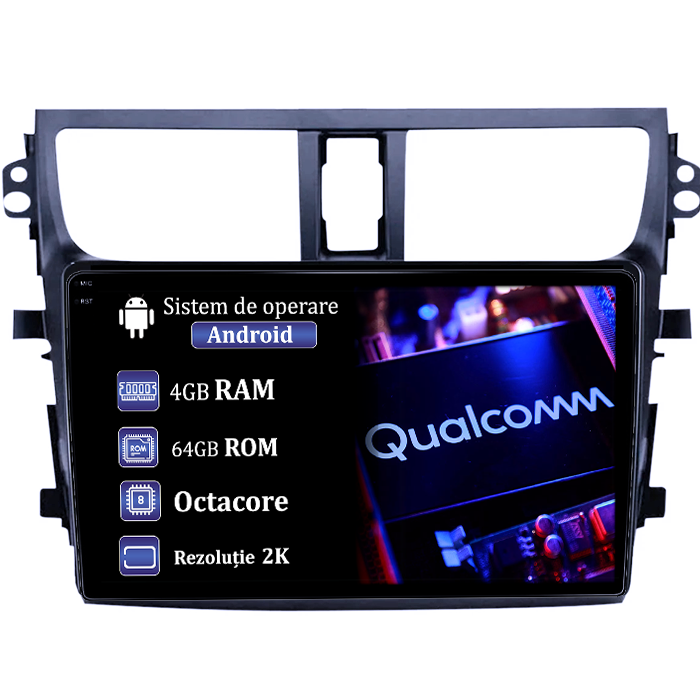 Navigatie dedicata Suzuki Celerio 2015-2018, 4GB RAM 64GB ROM, Procesor Qualcomm Octacore, Android 14, Rezolutie 2K, Display QLED 9", DSP, Carplay&Android Auto, SIM 4G [1]