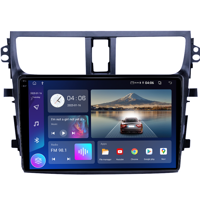 Navigatie dedicata Suzuki Celerio 2015-2018, 4GB RAM 64GB ROM, Quad Core, Display 9" QLED 1K, Carplay, Android 14, Bluetooth, Magazin Play, Suport Camere AHD [4]