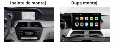 Navigatie dedicata C-Class W204 2011-2014, 12GB RAM 256GB ROM, Android 14, Rezolutie 2K, Display QLED, 10", DSP, Carplay, Android Auto, Internet, Youtube, Waze, Wi Fi, USB [5]