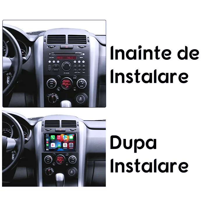 Navigatie dedicata Suzuki Grand Vitara 2 2005-2013, 4GB RAM 64GB ROM, Quad Core, Display 9" QLED  Carplay, Android 14, Bluetooth, Magazin Play, Suport Camere AHD [5]