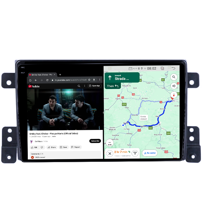 Navigatie dedicata Suzuki Grand Vitara 2 2005-2013, 4GB RAM 64GB ROM, Quad Core, Display 9" QLED  Carplay, Android 14, Bluetooth, Magazin Play, Suport Camere AHD [4]
