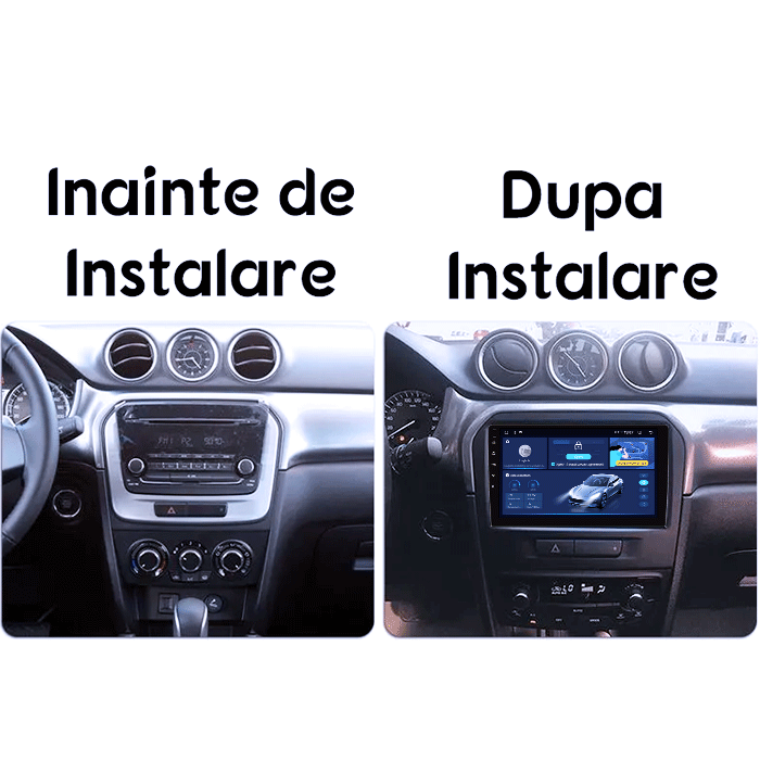 Navigatie dedicata Suzuki Grand Vitara 2016, 4GB RAM 64GB ROM, Quad Core, Display 9" QLED 1K, Carplay, Android 14, Bluetooth, Magazin Play, Suport Camere AHD [2]