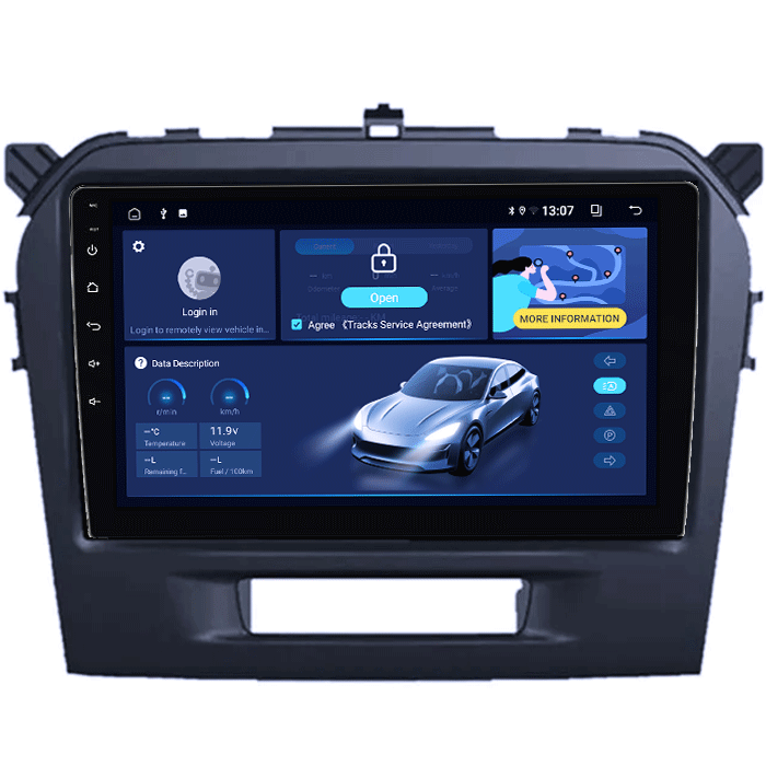 Navigatie dedicata Suzuki Grand Vitara 2016+, 4GB RAM 32GB ROM, Octacore, Android 14, Display QLED 9", DSP, Carplay&Android Auto, SIM 4G, Bluetooth, Ventilator Activ [1]