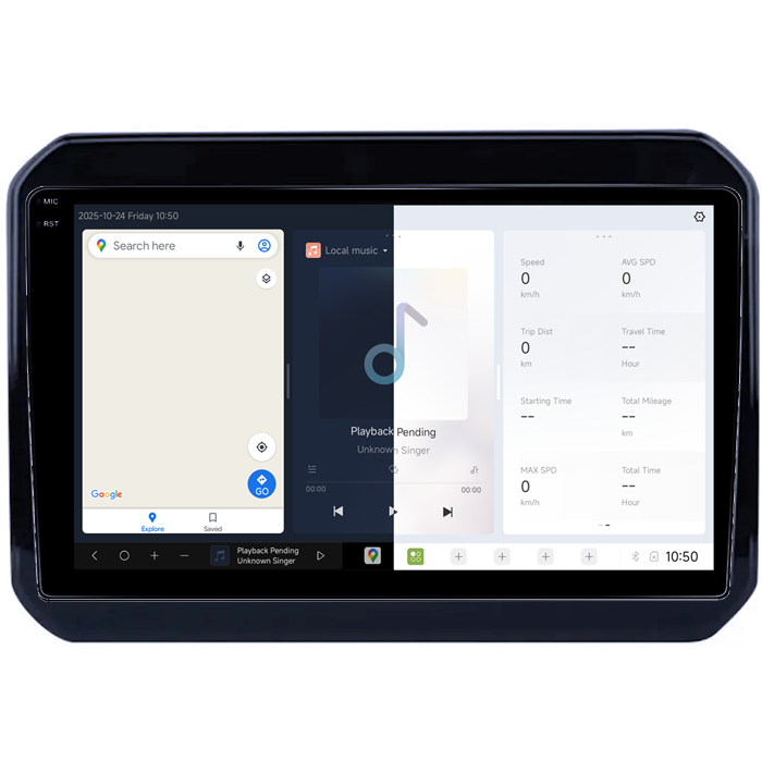 Navigatie dedicata Suzuki Ignis 2016-2020, DUDU3, 4GB RAM 64GB ROM, Octacore, Platforma 8581, Android, Display QLED 9", DSP, Carplay&AndroidAuto [2]