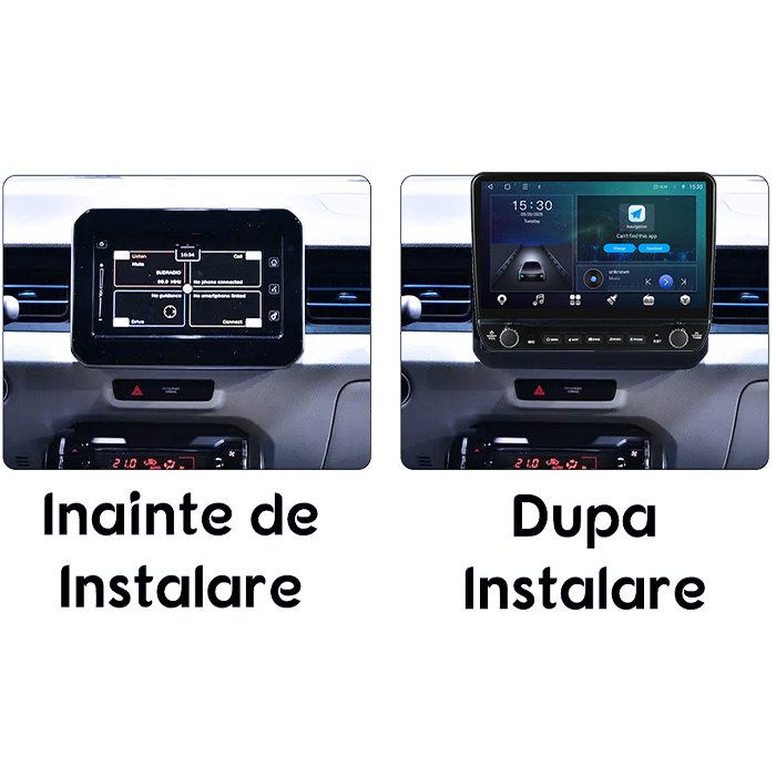 Navigatie dedicata Suzuki Ignis 2016-2020 Tesla cu butoane rotative model 2024, 4GB RAM 64GB ROM, Procesor Quadcore, Android 14, Display QLED 10", DSP, Carplay&Android Auto [7]