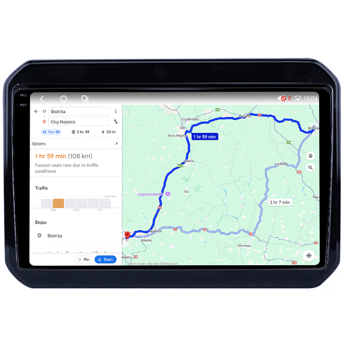 Navigatie dedicata Suzuki Ignis 2016-2020, 4GB RAM 64GB ROM, Octacore, Android 14, Display QLED 1K 9", Carplay&Android Auto, SIM 4G, Ventilator Activ [4]