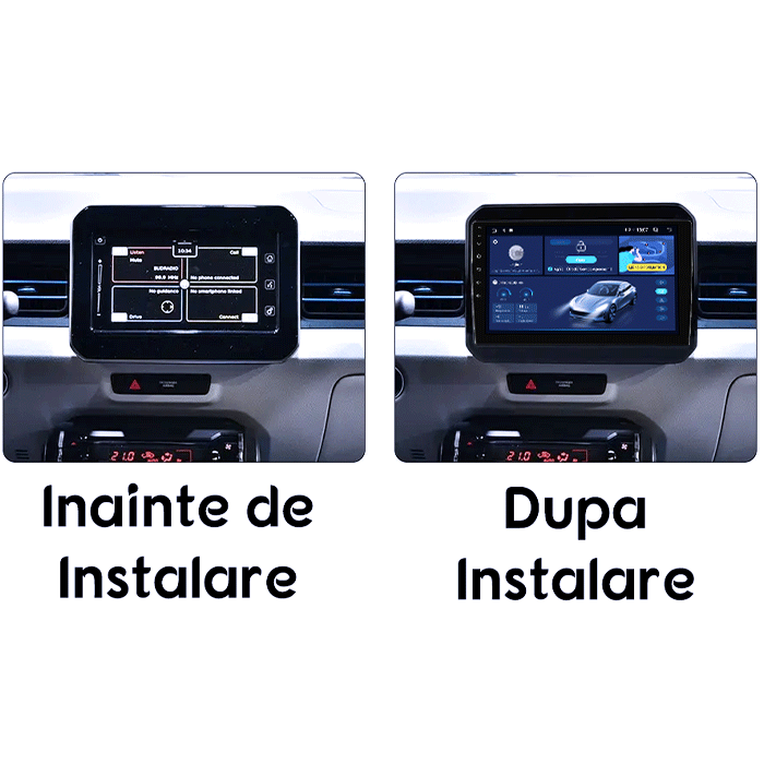 Navigatie dedicata Suzuki Ignis 2016-2020, 4GB RAM 64GB ROM, Octacore, Android 14, Display QLED 1K 9", Carplay&Android Auto, SIM 4G, Ventilator Activ [5]