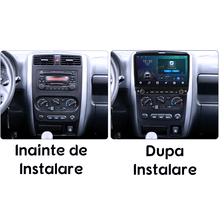 Navigatie dedicata Suzuki Jimny 2007-2012 Tesla cu butoane rotative model 2024, 4GB RAM 64GB ROM, Procesor Quadcore, Android 14, Display QLED 10", DSP, Carplay&Android Auto [7]