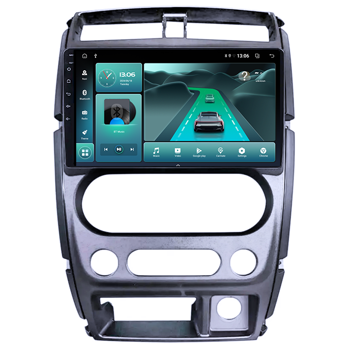 Navigatie dedicata Suzuki Jimny 2007-2012, 8GB RAM 128GB ROM, Octacore, Platforma TS18, Android 13, Display QLED 9”, Suporta camera 360º, DSP, Carplay&Android Auto, SIM 4G, Ventilator Activ [2]