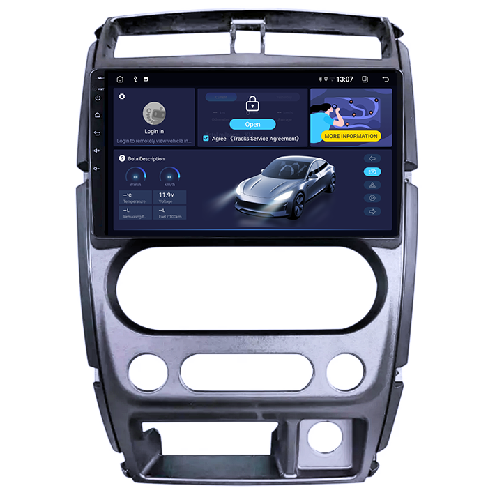 Navigatie dedicata Suzuki Jimny 2007-2012, 8GB RAM 128GB ROM, Octacore, Platforma TS18, Android 13, Display QLED 9”, Suporta camera 360º, DSP, Carplay&Android Auto, SIM 4G, Ventilator Activ [4]