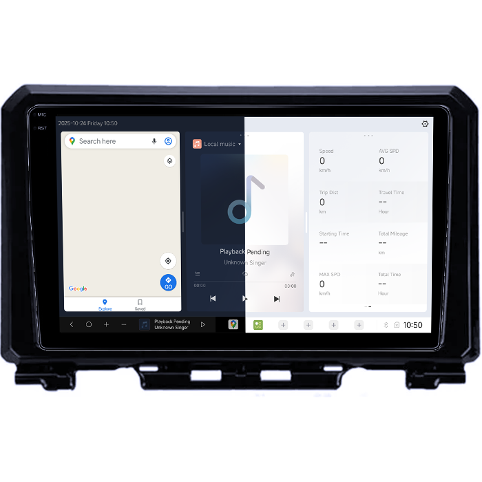 Navigatie dedicata Suzuki Jimny 2018-2020, DUDU3, 4GB RAM 64GB ROM, Octacore, Platforma 8581, Android, Display QLED 9", DSP, Carplay&AndroidAuto [2]