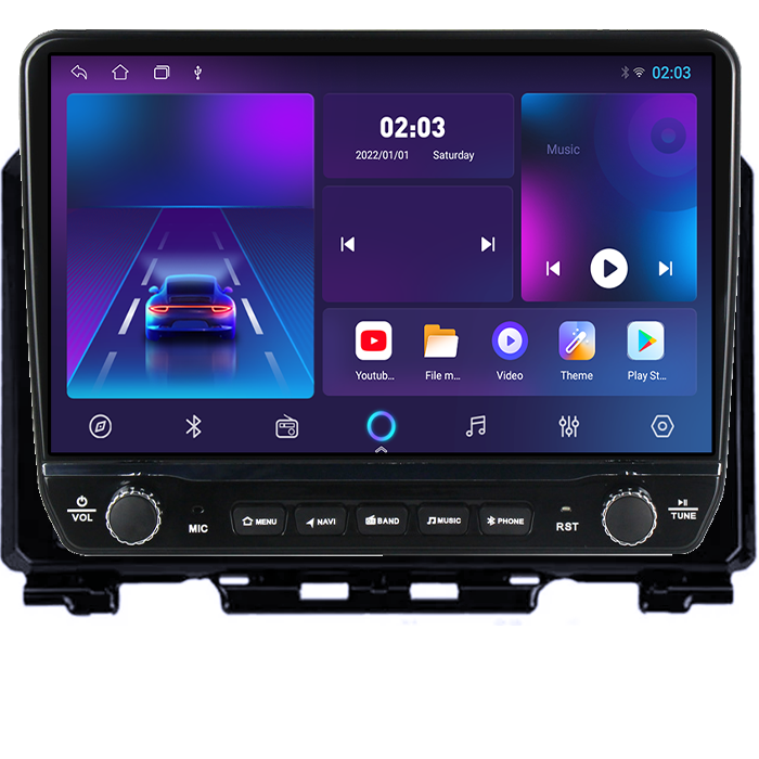 Navigatie dedicata Suzuki Jimny 2018-2020 Tesla cu butoane rotative model 2024, 4GB RAM 64GB ROM, Procesor Quadcore, Android 14, Display QLED 10", DSP, Carplay&Android Auto [4]