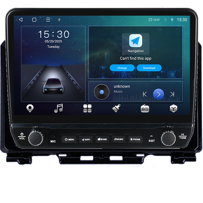 Navigatie dedicata Suzuki Jimny 2018-2020 Tesla cu butoane rotative model 2024, 4GB RAM 64GB ROM, Procesor Quadcore, Android 14, Display QLED 10", DSP, Carplay&Android Auto [5]