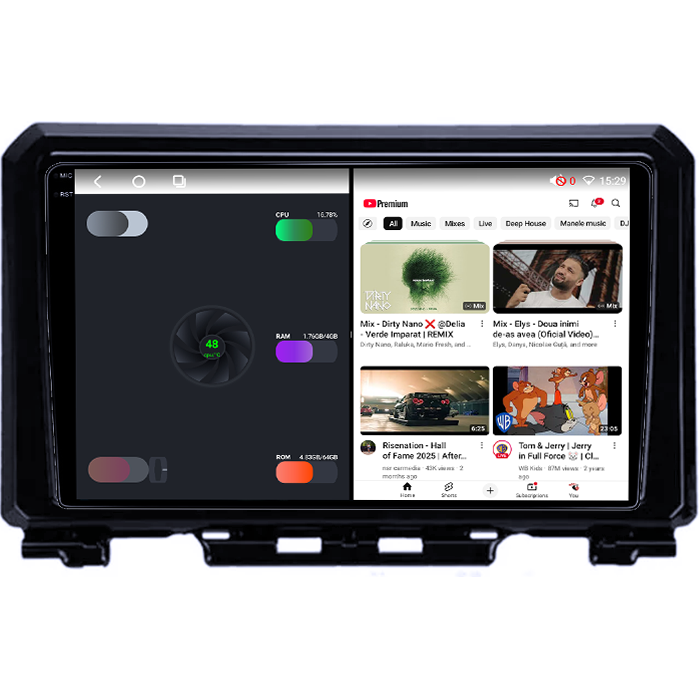 Navigatie dedicata Suzuki Jimny 2018-2020, 4GB RAM 64GB ROM, Octacore, Android 14, Display QLED 1K 9", Carplay&Android Auto, SIM 4G, Ventilator Activ [3]
