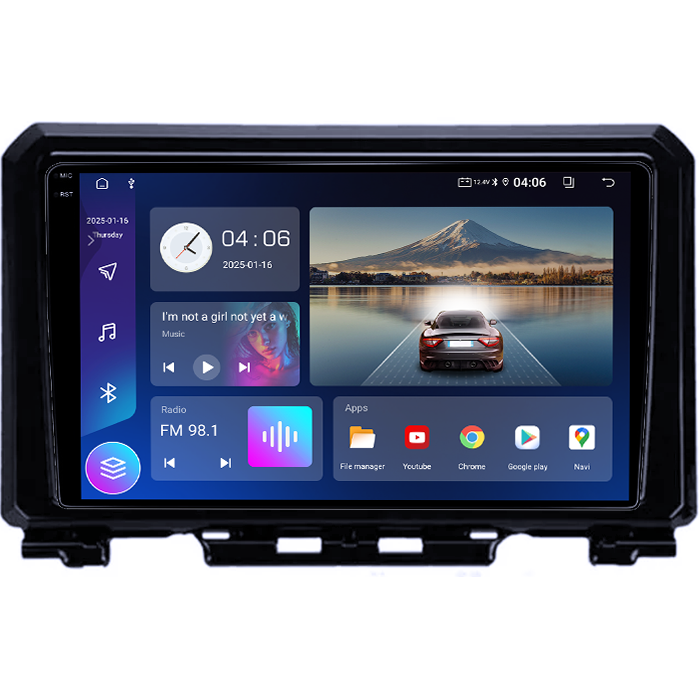 Navigatie dedicata Suzuki Jimny 2019, 4GB RAM 64GB ROM, Quad Core, Display 9" QLED 1K, Carplay, Android 14, Bluetooth, Magazin Play, Suport Camere AHD [4]