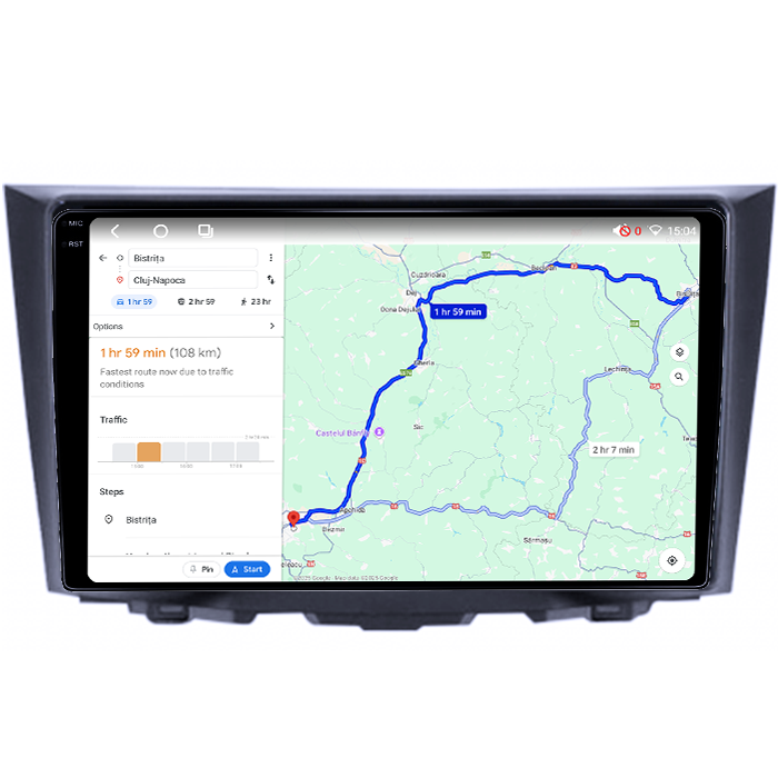 Navigatie dedicata Suzuki Kizashi 2009-2015, 8GB RAM 256GB ROM, Procesor Qualcomm Octacore, Android 14, Rezolutie 2K, Display QLED 9", DSP, Carplay&Android Auto, SIM 4G [5]