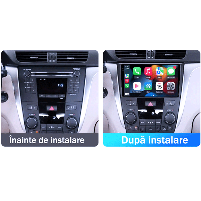 Navigatie dedicata Suzuki Kizashi 2009-2015, 8GB RAM 256GB ROM, Procesor Qualcomm Octacore, Android 14, Rezolutie 2K, Display QLED 9", DSP, Carplay&Android Auto, SIM 4G [6]