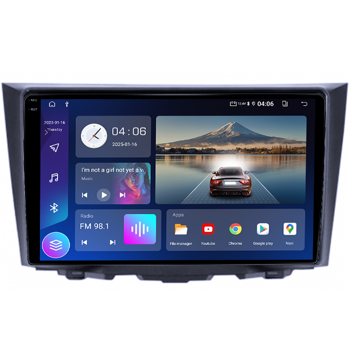 Navigatie dedicata Suzuki Kizashi 2009-2015, 4GB RAM 64GB ROM, Quad Core, Display 9" QLED 1K, Carplay, Android 14, Bluetooth, Magazin Play, Suport Camere AHD [3]